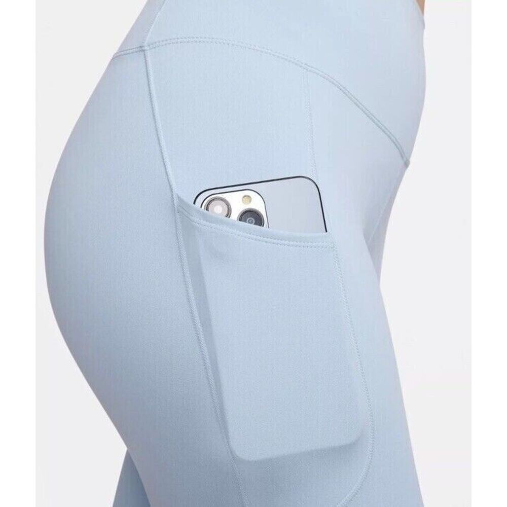 NWT Nike One Dri-FIT High Waist 8" Biker Shorts Blue FZ6758-440 Women's Size XS - Picture 10 of 16